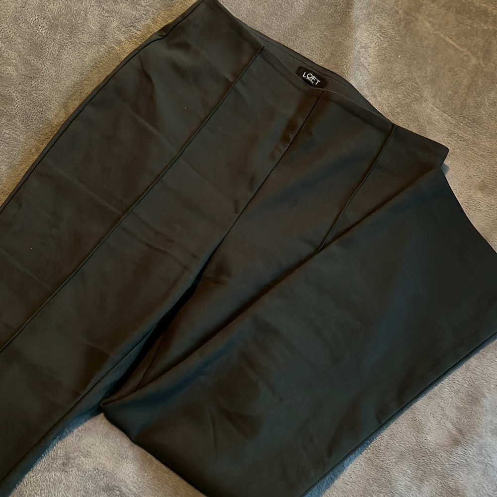 Loft dark green wok pants